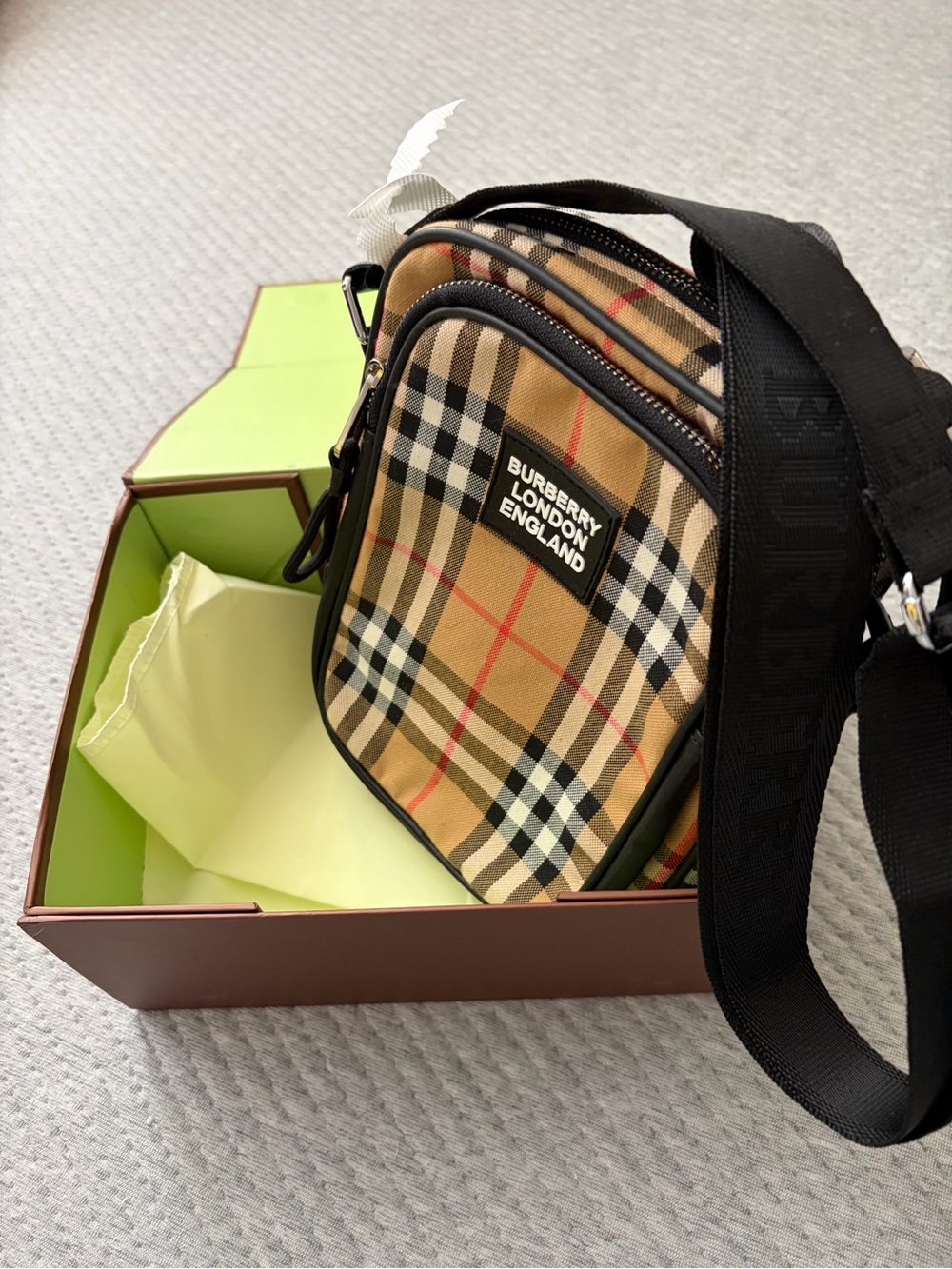 Burberry Crossbody Bag with Black Strap